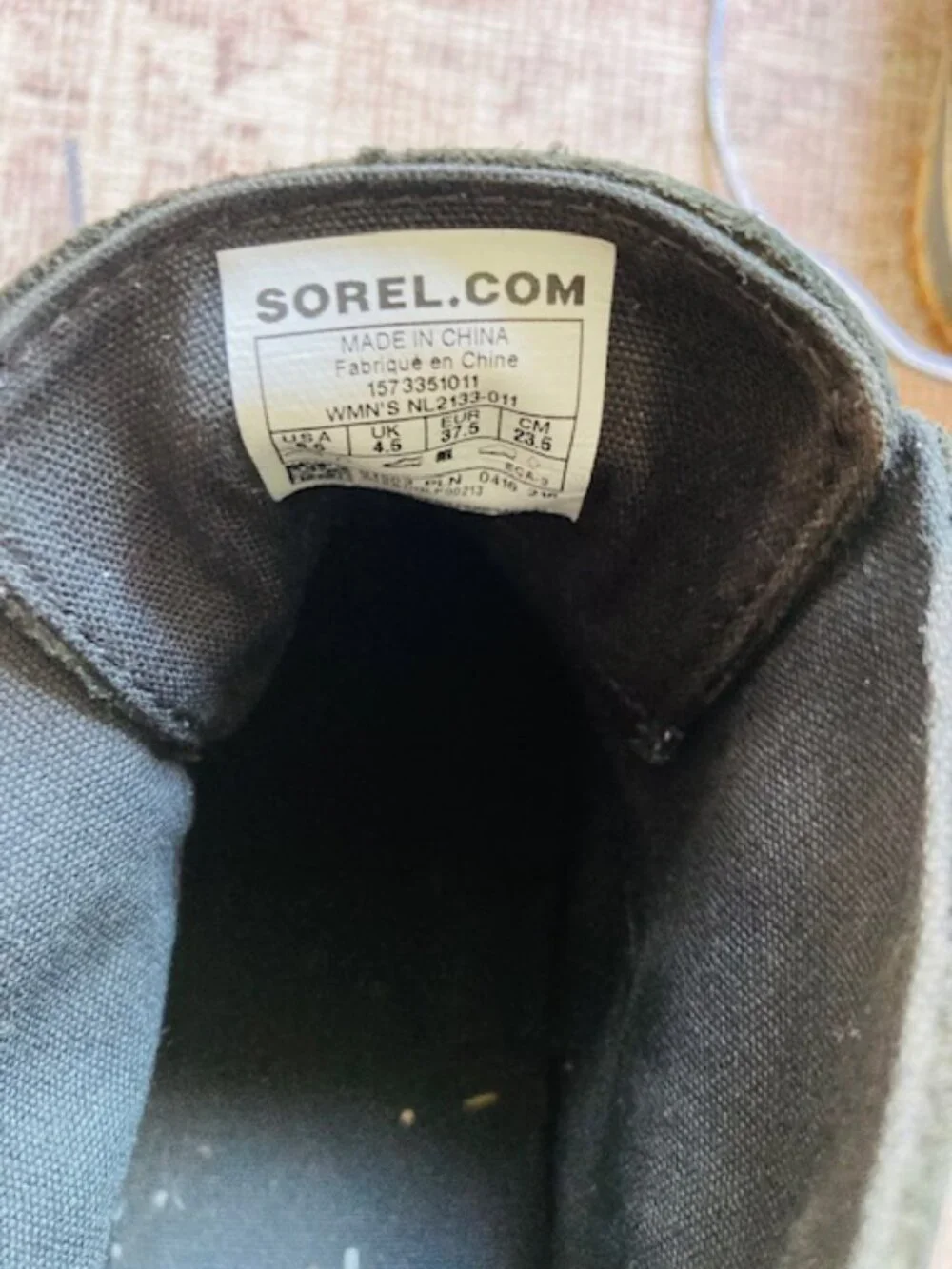 Sorrel Classic Out & About Duck Boot Rain Boots Size 6.5 Womens